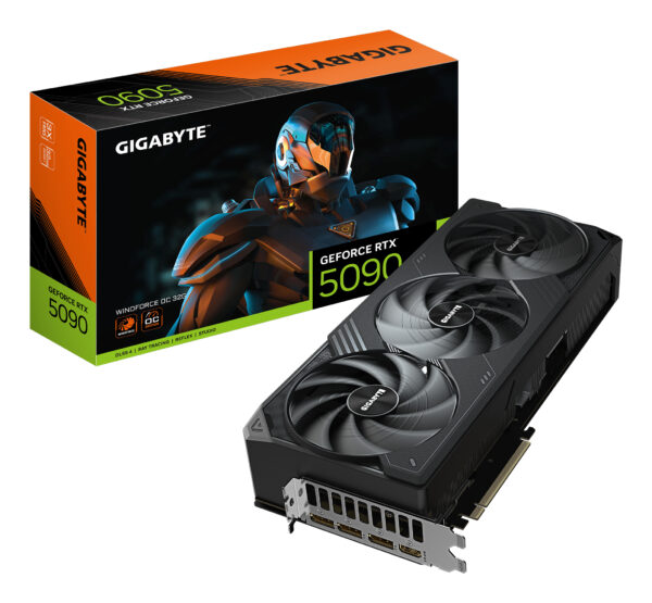 Placa video GeForce RTX 5090 Windforce OC 32GB GDDR7 „GV-N5090WF3OC-32GD”