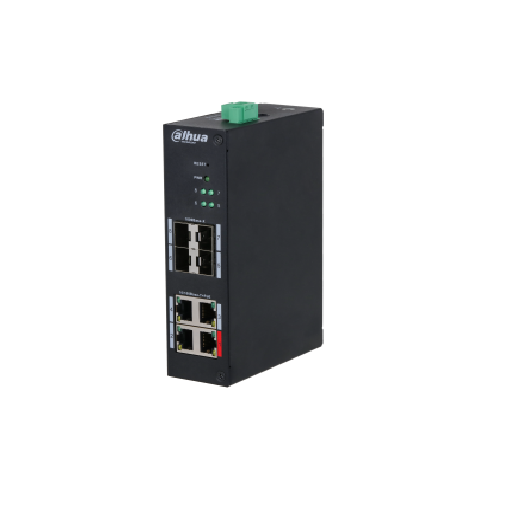 SWITCH 8 PORTURI 4 X POE DAHUA „HS4408-4ET-96” (timbru verde 2 lei)