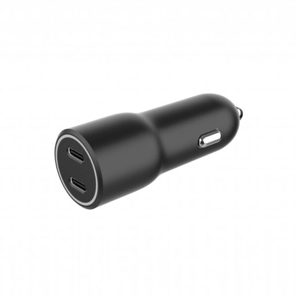 ALIMENTATOR auto GEMBIRD, 2 x USB-C PD max 40W, pt. bricheta auto, black, „TA-UC-C2PD40-CAR-01” (timbru verde 0.18 lei)
