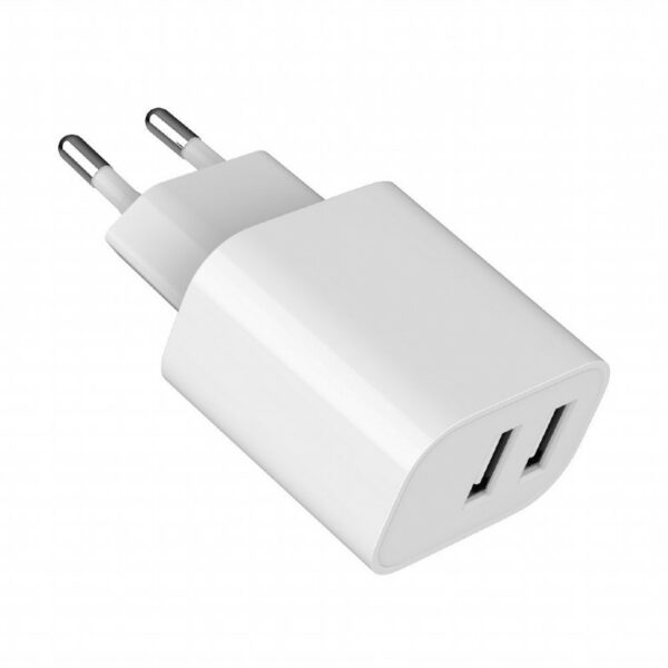 ALIMENTATOR retea 220V GEMBIRD, universal, 2 x USB-A 2.4A , max. 12W, protectie: scurtcircuit, supraincarcare, alb, „TA-UC-2A12-01” (timbru verde 0.18 lei)