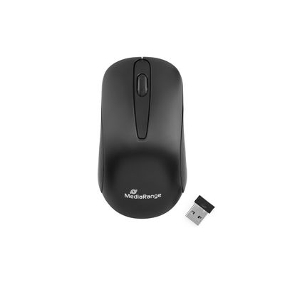 MediaRange 3-button wireless optical mouse, black „MROS209” (timbru verde 0.18 lei)