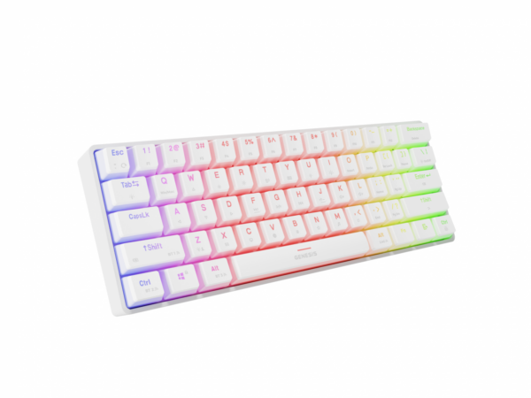 Tastatura Genesis Thor 660 G2 60% B alb „NKG-2197” (timbru verde 0.8 lei)
