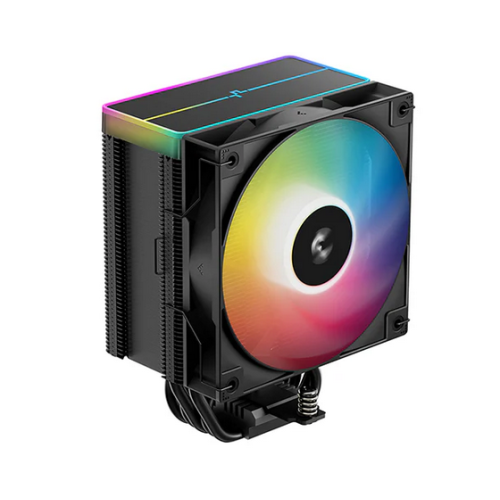 COOLER DeepCool „AG500 BK ARGB V2″ skt. Intel si AMD, racire cu aer, vent. 120mm, 500 – 2100 rpm, 5 heatpipes, inaltime 160mm, RGB adresabil,”R-AG500-BKAMMN-GJD” (timbru verde 0.8 lei)