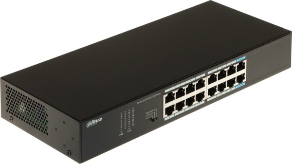 DAHUA 16 PORT UNMANAGED SWITCH „S3016-16GT” (timbru verde 2 lei)