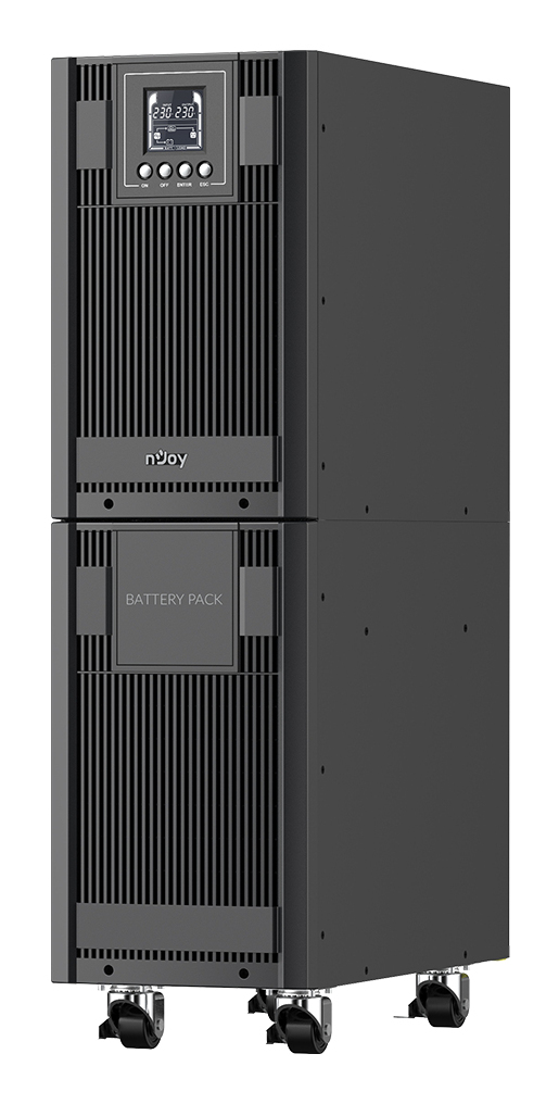UPS nJoy Aster 6KT, Double-conversion (Online), 6 kVA, 5400 W, Pure sine, 80 V, 300 V, „UPCMTOP960HASCG01B” (timbru verde 40lei)
