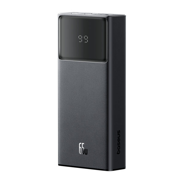 POWER BANK Baseus Star-Lord Digital, display, capacitate 20000mAh, 65W, 2 x USB; 1 x USB Type-C, total 5V/3A, negru, „P10022906113-00” (timbru verde 0.98 lei) – 6932172634940