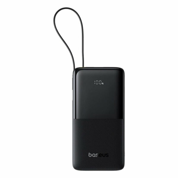 POWER BANK Baseus Bipow 2 Digital, display, capacitate 20000mAh, 20W, cablu integrat USB Type-C, 1 x USB Type-C, 1 x USB, total 5V/3A, negru, „P10077101113-01” (timbru verde 0.98 lei) – 6932172670900