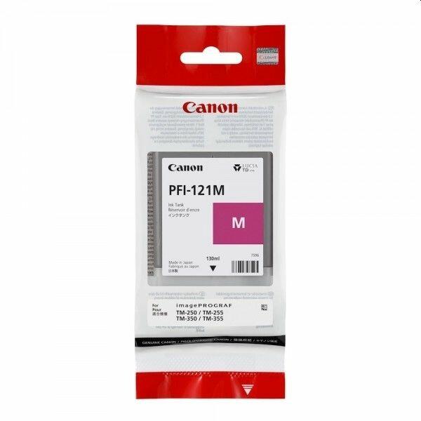 Cartus Cerneala Original Canon Magenta, PFI-121M, pentru IPF M-255|TM-350|TM-355, 130ml, (timbru verde 0.15 lei),NOPP, „6267C001AA”