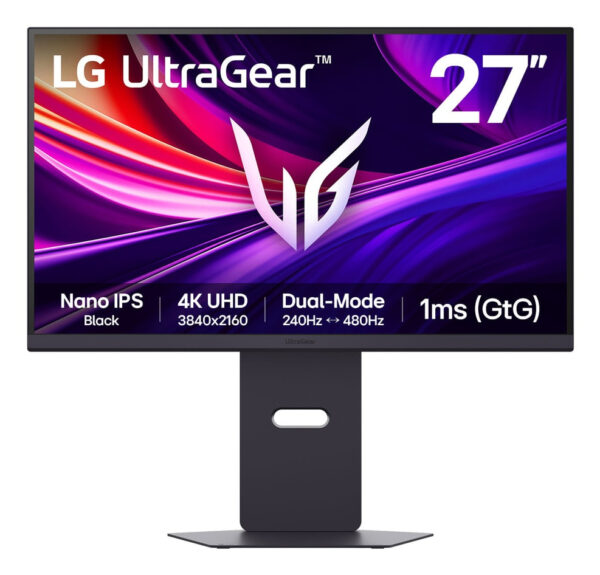 Gaming UltraGear 27G850A-B 27 inch UHD / FHD IPS 1 ms Dual mode 240 Hz / 480 Hz HDR FreeSync Premium Pro & G-Sync Compatible „27G850A-B” (timbru verde 7 lei)