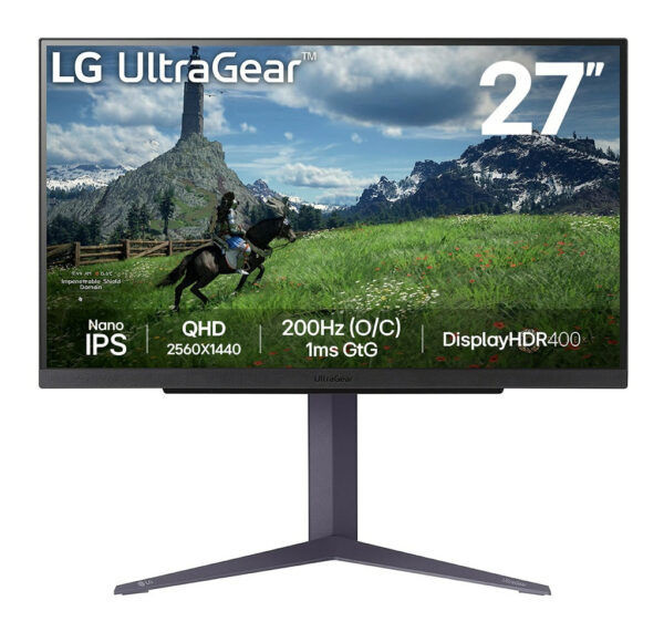 Gaming UltraGear 27GS85Q-B 27 inch QHD IPS 1 ms 200 Hz HDR FreeSync & G-Sync Compatible „27GS85Q-B” (timbru verde 7 lei)