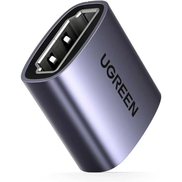 ADAPTOR video Ugreen, „HD159” cupla extender HDMI (M) la HDMI (M), rezolutie maxima 8K UHD la 60 Hz, conectori auriti, aluminiu, gri „90592” (timbru verde 0.08 lei) – 6957303895922