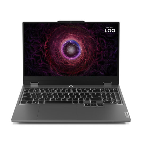 Gaming 15.6 LOQ 15ARP9, FHD IPS 144Hz G-Sync, Procesor AMD RyzenTM 7 7435HS (16M Cache, up to 4.50 GHz), 16GB DDR5, 512GB SSD, GeForce RTX 4070 8GB, No OS, Luna Grey „83JC00EQRM” ((timbru verde 3.5 lei)
