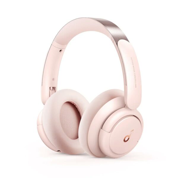 Casti Anker „Soundcore Q30”, Over-Ear, utilizare multimedia, Bluetooth 5.3, 2 x mic, durata baterie pana la 80 ore, difuzor 40mm, ANC, pliabile, roz, „A3028353” (timbru verde 0.8 lei) – 0194644064815