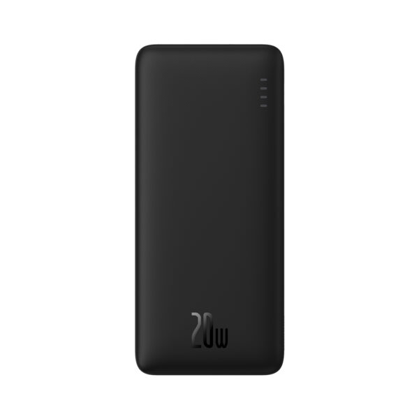 POWER BANK Baseus Airpow, capacitate 30000mAh, 20W, 2 x USB Type-C, 1 x USB, total 5V/3A, include cablu USB la USB Type-C de 30 cm, negru, „PPQD090101” (timbru verde 0.98 lei) – 6932172627942