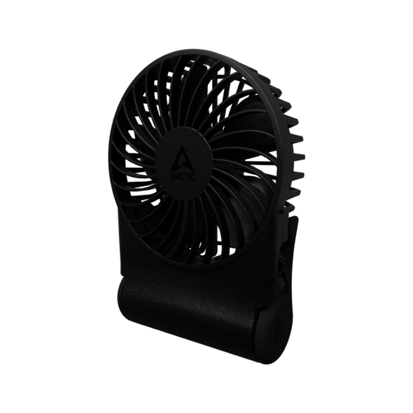 VENTILATOR birou ARCTIC „Summair 2Go” 91mm, 5W, 600-4000RPM, portabil, pliabil, alimentare USB, acumulator 5.000mAh, pana la 74 de ore, cablu USBA-C 1.2m inclus, negru, „AEBRZ00027A” (timbru verde 0.18lei)