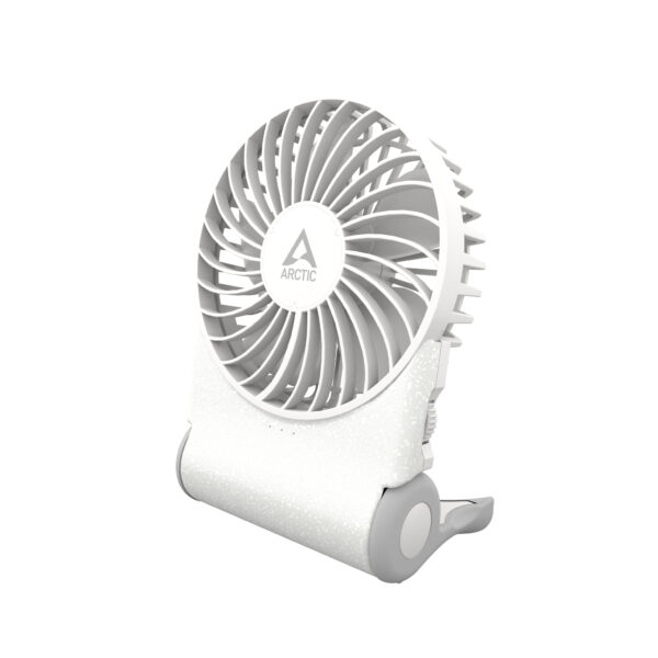 VENTILATOR birou ARCTIC „Summair 2Go” 91mm, 5W, 600-4000RPM, portabil, pliabil, alimentare USB, acumulator 5.000mAh, pana la 74 de ore, cablu USBA-C 1.2m inclus, alb, „AEBRZ00029A” (timbru verde 0.18lei)