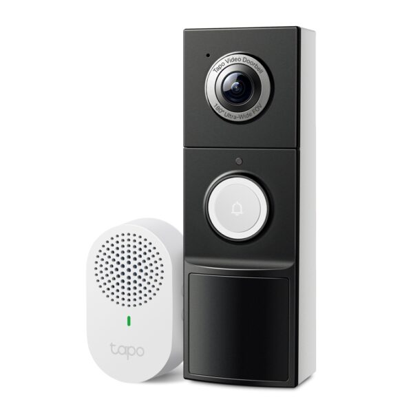 SONERIE VIDEO Smart TP-LINK, rezolutie 2K, 5 Mpix, night vision color, alarma antifurt, IP66, acumulator 10000mAh „Tapo D235” (timbru verde 0.8 lei)