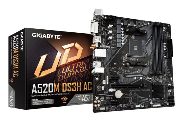 MB GIGABYTE A520M DS3H AC AM4 „A520M DS3H AC”