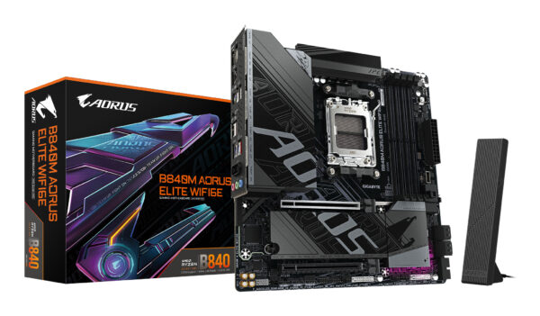 MB GIGABYTE B840M AORUS ELITE WIFI6E AM5 „B840M A ELITE WIFI6E”