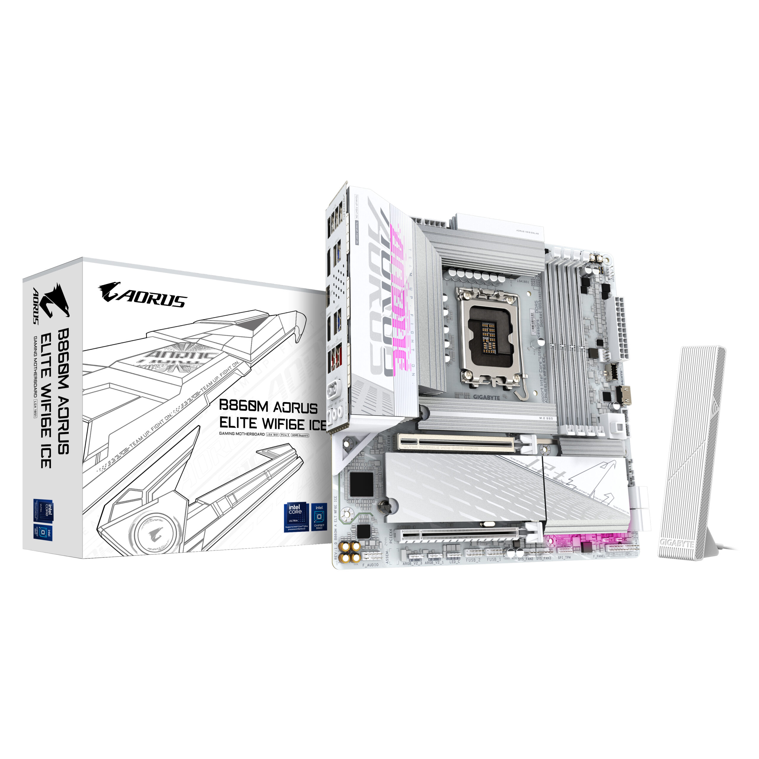 B860M AORUS ELITE WF6E ICE