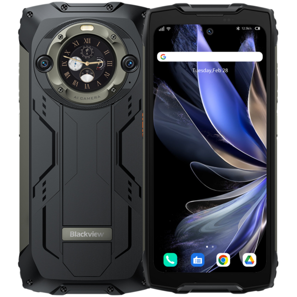 Blackview BV9300Pro 6.7″ FHD+ 120Hz GORILLA GLASS 5, 12GB+256GB, Helio G99, 15080mAh+33W, 100LM Flashlight CAM 64MP+32MP IP68/IP69K Waterproof Android 13, BK „BV9300PRO12_BL” (timbru verde 0.45 lei)