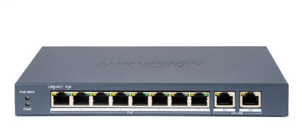SWITCH 8 PORTURI POE „DS-3E0310P-E/M(B)” (timbru verde 2 lei)