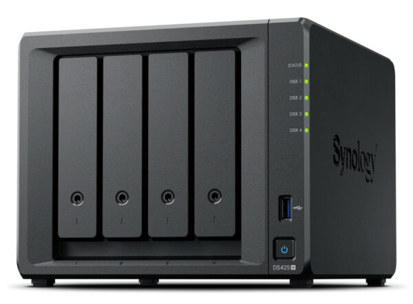 SYNOLOGY DS425+ Desktop 4-BAY Intel Celeron J4125 2GB DDR4 non-ECC „DS425+” (timbru verde 11 lei)
