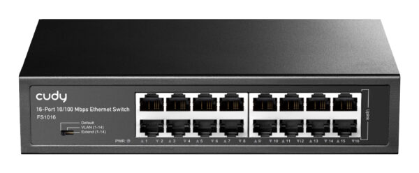 CUDY 16-Port 10/100 Mbps Metal Switch „FS1016” (timbru verde 2 lei)