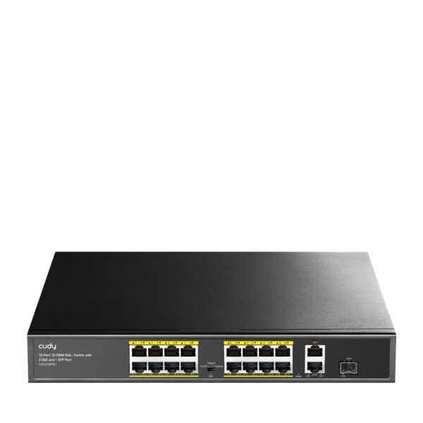 CUDY 16-Port 10/100M PoE+ Switch 2 Gigab „FS1018PS1” (timbru verde 2 lei)