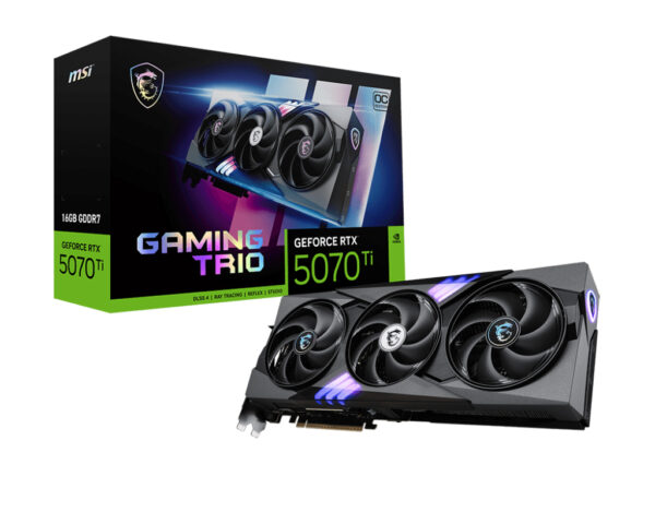 MSI GeForce RTX 5070 Ti 16G GAMING TRIO OC PLUS, GDDR7, 256 bit, Negru „GeForce RTX 5070 Ti 16G GAMING TRIO OC”