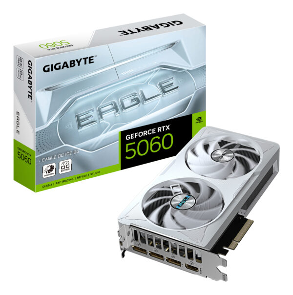 VGA GIGABYTE RTX 5060 EAGLE OC ICE 8GB „GV-N5060EAGLEOC ICE-8GD”