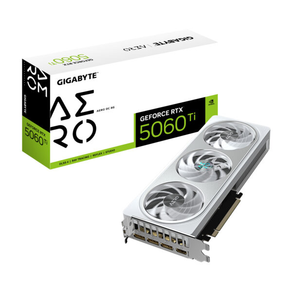 GIGABYTE GeForce RTX 5060 Ti AERO OC 8GB GDDR7 3xDP 1xHDMI VGA „GV-N506TAERO OC-8GD”