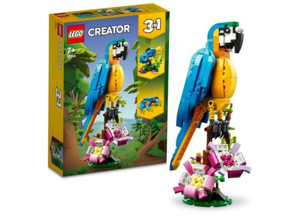 PAPAGAL EXOTIC 3IN1, LEGO 31136 „LEGO31136”