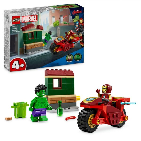IRON MAN CU MOTOCICLETA&HULK, LEGO 76287 „LEGO76287”