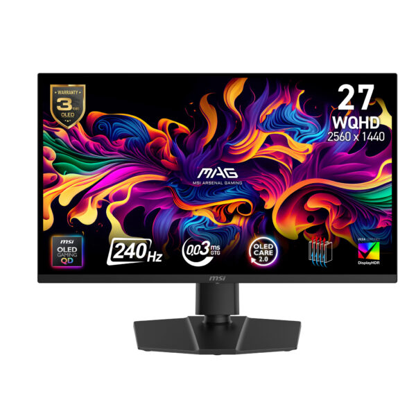Monitor MSI MAG 271QP QD-OLED X24 „MAG 271QP QD-OLED X24” (timbru verde 7 lei)