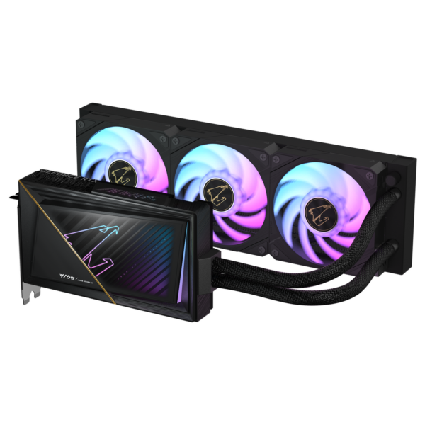 GIGABYTE AORUS GeForce RTX 5080 XTREME WATERFORCE 16G, GDDR7, 256 bit, Negru „N5080AORUSX W-16GD”