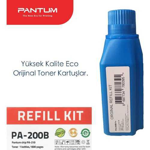 Refil Kit Original Pantum Black, PA-200B, pentru P2500|2500W|M6500NW|6550NW|6600NW, 1.6K, incl.TV 1.2 RON, „PA-200B”