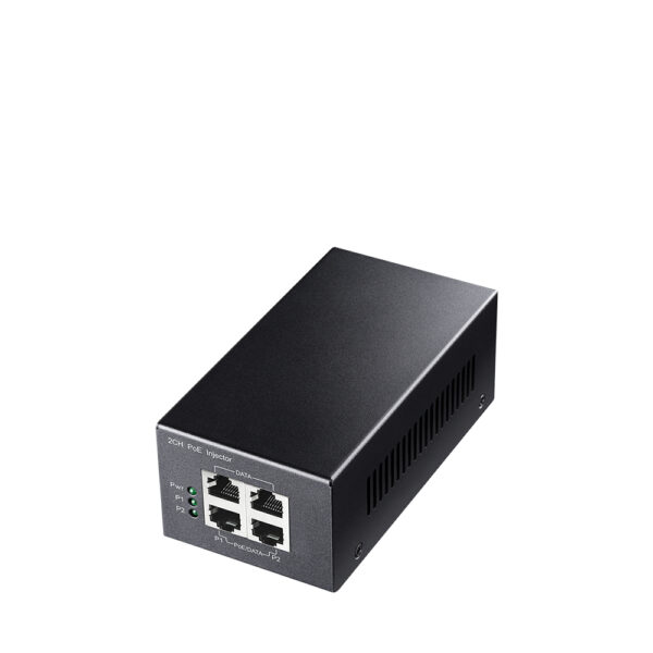 CUDY 2-Channel 30W Gigabit PoE+/PoE Inje „POE220” (timbru verde 2 lei)