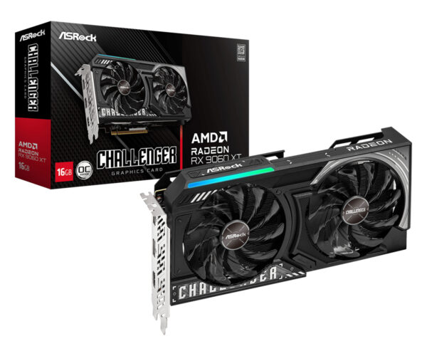 Placa video AsRock AMD Radeon RX 9060 XT Challenger 16GB OC „RX9060XT CL 16GO”