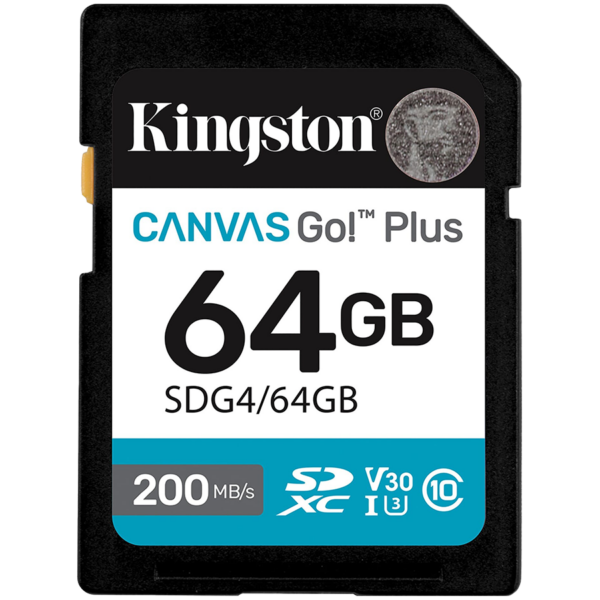 MICROSD KS 64GB CL10 UHS-I CANVAS GO PLS „SDG4/64GB” (timbru verde 0.03 lei)