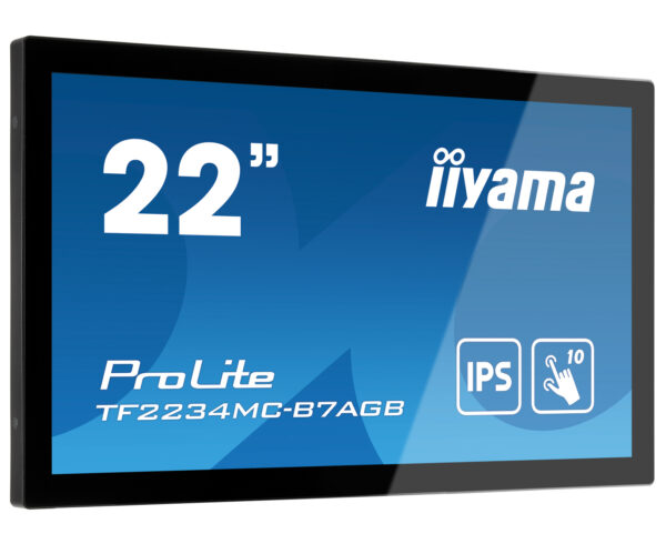 21,5″ PCAP Anti-Glare Bezel Free 10P Touch, 1920×1080, IPS panel, VGA, DisplayPort, HDMI, 300cd/m2 (with touch), USB Touch Interface, „TF2234MC-B7AGB” (timbru verde 7 lei)