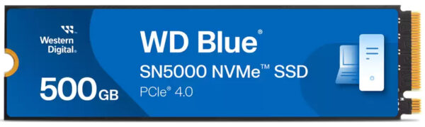 SSD Blue SN5000 500GB PCI Express 4.0 x4 M.2 2280 „WDS500G4B0E”