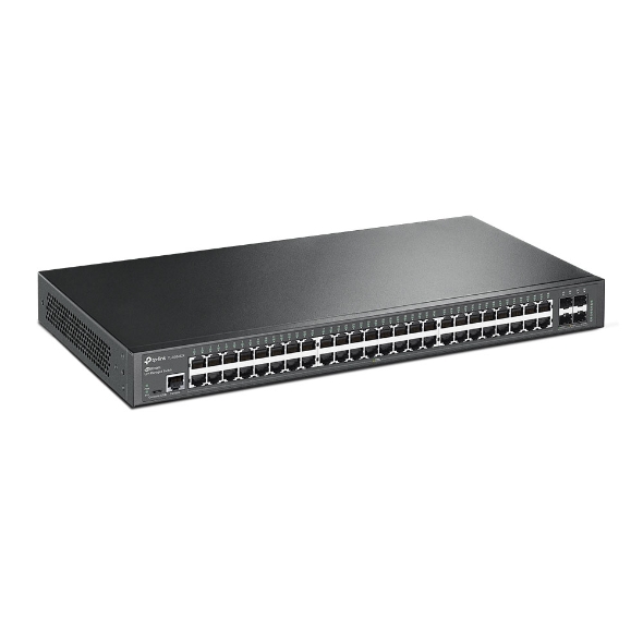 SWITCH TP-LINK L2 Managed 48xxxx Porturi Gigabit L2+ si 4xxxx Sloturi 10GE SFP+, carcasa metalica, rackabil „SG3452X” (timbru verde 2 lei)