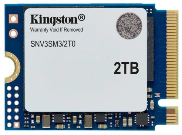 Kingston 2TB NV3 SSD M.2 2230 PCIe 4.0 NVMe, Read: 6,000/ Write: 5,000MB/s „SNV3SM3/2T0”