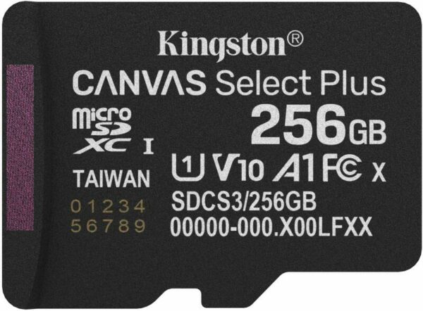 MICROSDXC 256GB SELECTPLUS SDCS3/256GBSP „SDCS3/256GBSP” (timbru verde 0.03 lei)