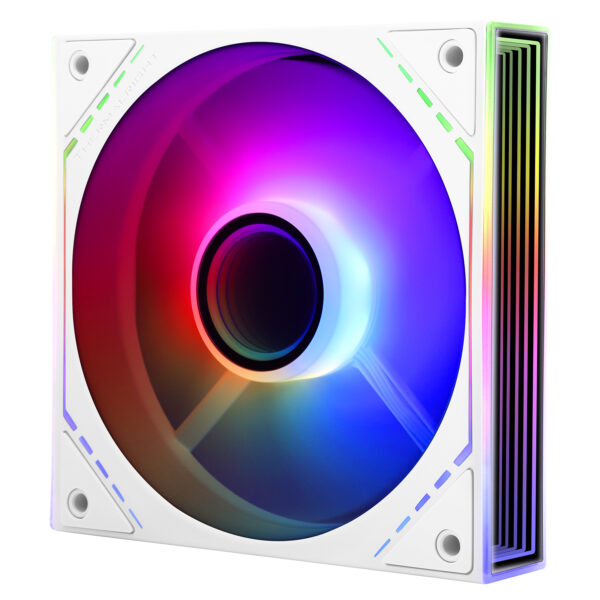 Ventilator Thermalright „”, 120mm, 1500 RPM, S-FDB Bearing, 47.6 CFM, LED ARGB, 4pin PWM, alb, „TL-M12W-S” (timbru verde 0.18lei)
