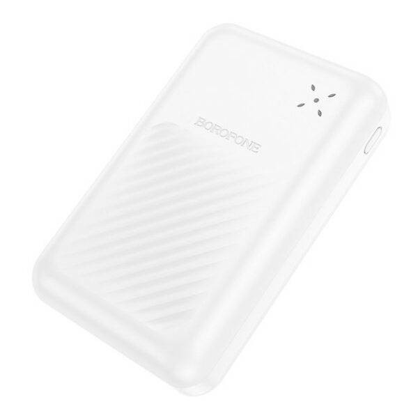 POWER BANK Borofone „BJ30A”, 20000mAh, 22.5W, 2 x USB; 1 x USB Type-C, total 5V/2A, alb „6941991118296” (timbru verde 0.98 lei)
