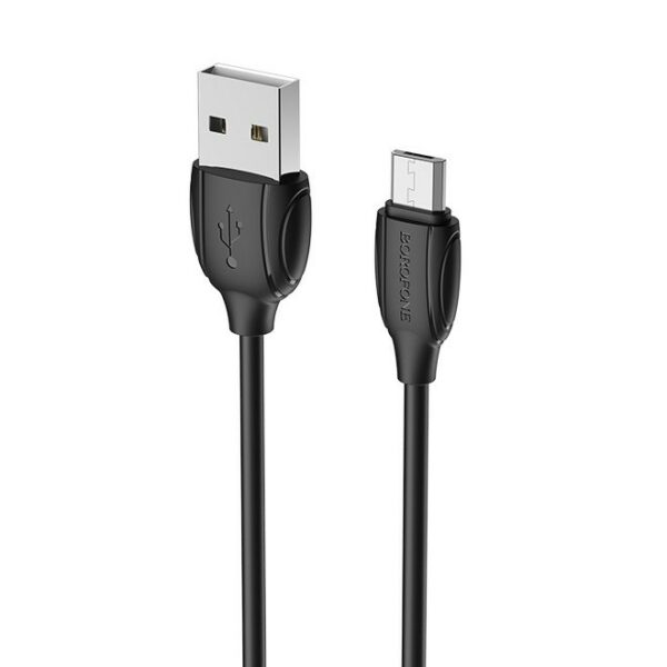 CABLU alimentare si date Borofone „BX19”, Charging Data Cable pt. smartphone, USB la micro USB, 2.4A, 1m, negru „6931474701770” (timbru verde 0.18 lei)