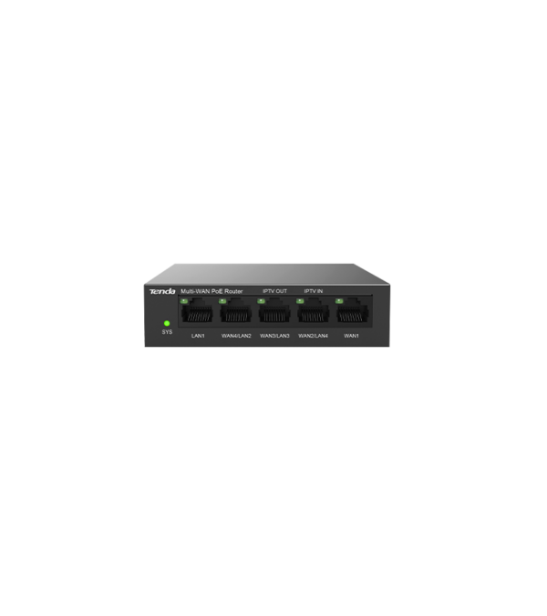 SWITCH Tenda PoE max 30W port, 5 porturi LAN/WAN Gigabit, carcasa metalica rackabil, „G0-5G-PoE” (timbru verde 2 lei)