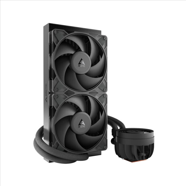 COOLER Arctic „Liquid Freezer III Pro 280”, skt. LGA1851, LGA 1700, AM4, AM5, racire cu lichid, 2 x 140mm P14 Pro, 800 – 2800 RPM, , negru „ACFRE00179A” (timbru verde 2.00 lei)